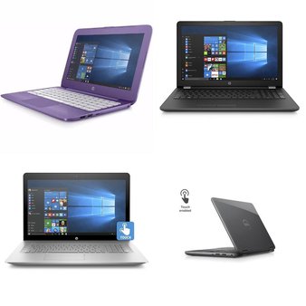 15 Pcs – Laptop Computers – Refurbished (GRADE B – No Battery) – HP, IVIEW, EPIK, ASUS Computers