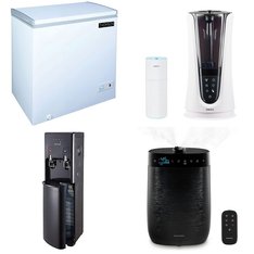 Pallet - 12 Pcs - Humidifiers / De-Humidifiers, Bar Refrigerators & Water Coolers, Freezers - Customer Returns - HoMedics, Primo, Thomson