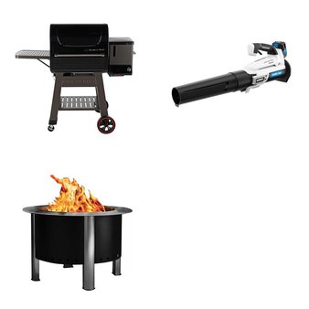 Pallet – 3 Pcs – Grills & Outdoor Cooking, Fireplaces, Leaf Blowers & Vaccums – Customer Returns – Mm, Hart