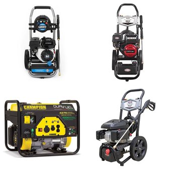 Pallet – 14 Pcs – Power Tools, Pressure Washers, Generators – Customer Returns – Goodyear, Hart, Simpson, Black Max