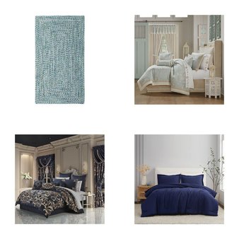 3 Pallets – 244 Pcs – Curtains & Window Coverings, Bedding Sets, Rugs & Mats, Sheets, Pillowcases & Bed Skirts – Like New or New Customer Returns – JC Penney