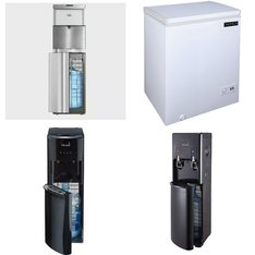 Pallet - 7 Pcs - Bar Refrigerators & Water Coolers, Freezers, Refrigerators - Customer Returns - Primo Water, Thomson, HISENSE, Igloo