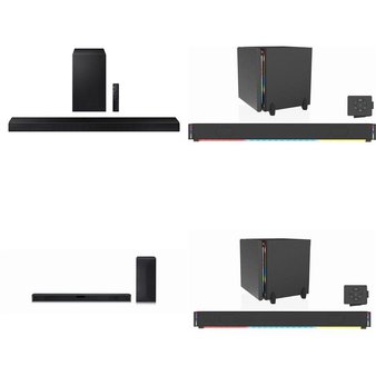 Pallet – 13 Pcs – Speakers – Open Box Customer Returns – LG, Monster, onn., Samsung