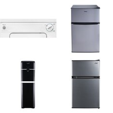 Pallet - 12 Pcs - Bar Refrigerators & Water Coolers, Humidifiers / De-Humidifiers, Laundry, Heaters - Customer Returns - Galanz, HoMedics, Great Value, WHIRLPOOL