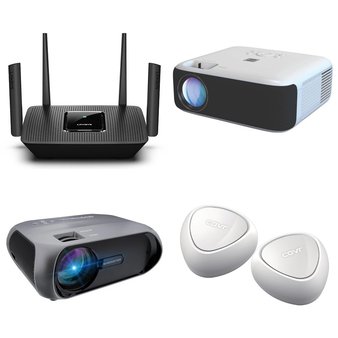 CLEARANCE! Pallet – 179 Pcs – Networking, Keyboards & Mice, Other, Projector – Open Box Customer Returns – Logitech, D-Link, PROSCAN, onn.