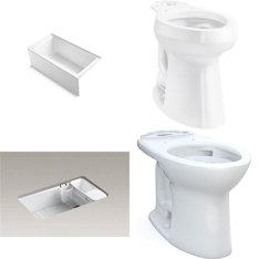 Pallet - 8 Pcs - Kitchen & Bath Fixtures, Hardware - Customer Returns - Kohler, Toto, TOTO USA