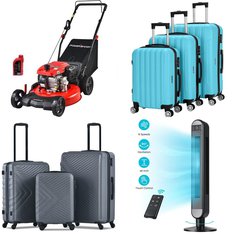 Pallet - 13 Pcs - Luggage, Fans, Mowers, Unsorted - Customer Returns - Zimtown, Dreo, Sunbee, PowerSmart