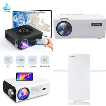 Pallet – 61 Pcs – Accessories, Projector, DVD & Blu-ray Players, Portable Speakers – Customer Returns – Antop, RCA, Govee, Onn