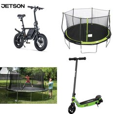Pallet - 10 Pcs - Powered, Trampolines, Vehicles, Trains & RC, Cycling & Bicycles - Customer Returns - Razor, New Bright, Razor Power Core, Jetson