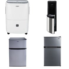 Pallet - 7 Pcs - Refrigerators, Bar Refrigerators & Water Coolers, Humidifiers / De-Humidifiers - Customer Returns - Galanz, WHIRLPOOL, Primo, Arctic King