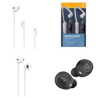 Pallet – 397 Pcs – In Ear Headphones, Over Ear Headphones, Accessories – Customer Returns – Apple, Black Fin, JLab, Skullcandy