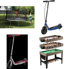 Pallet - 11 Pcs - Powered, Outdoor Play, Trampolines, Game Room - Customer Returns - Razor, Spalding, JumpKing, MD Sports