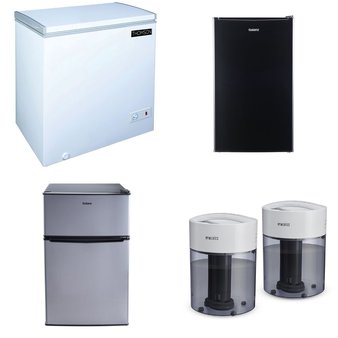 Pallet – 8 Pcs – Freezers, Humidifiers / De-Humidifiers, Refrigerators, Bar Refrigerators & Water Coolers – Customer Returns – Thomson, HoMedics, Galanz