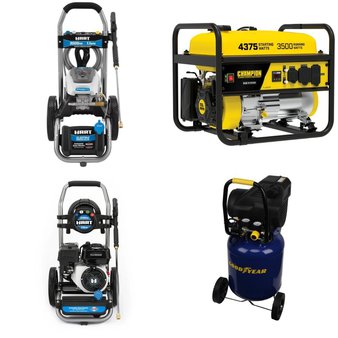 Flash Sale! 3 Pallets – 49 Pcs – Pressure Washers, Fireplaces, Power Tools, Generators – Untested Customer Returns – Hart, Hyper Tough, Better Homes & Gardens