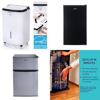 Pallet – 6 Pcs – Bar Refrigerators & Water Coolers, Refrigerators, Humidifiers / De-Humidifiers – Customer Returns – Galanz, Primo, Honeywell