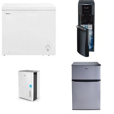 Pallet - 8 Pcs - Freezers, Bar Refrigerators & Water Coolers, Humidifiers / De-Humidifiers - Customer Returns - HISENSE, BLACK & DECKER, Primo Water, Primo