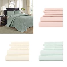 6 Pallets - 3311 Pcs - Curtains & Window Coverings, Decor, Bath, Sheets, Pillowcases & Bed Skirts - Mixed Conditions - Sun Zero, No 918, Madison Park, Eclipse