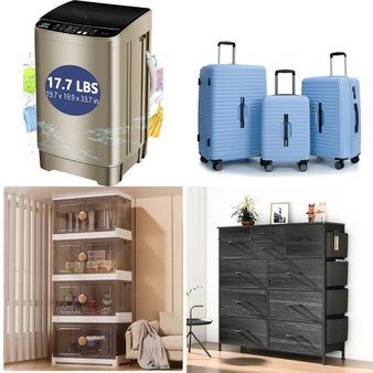 Pallet – 12 Pcs – Bedroom, Unsorted, Luggage, Storage & Organization – Customer Returns – GUNAITO, Zimtown, KRIB BLING, Travelhouse