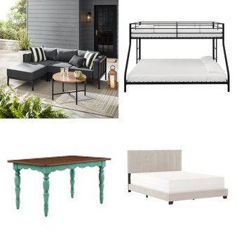 Pallet – 4 Pcs – Patio, Bedroom, Dining Room & Kitchen, Kids – Overstock – Mainstays, Hillsdale Living Essentials