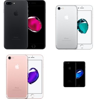 12 Pcs – Apple iPhone 7 – Refurbished (GRADE C – Unlocked) – Models: 3C368LL/A, 3C207LL/A, MN8K2LL/A, 3C210LL/A – Smartphones