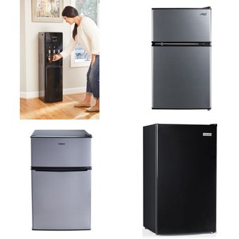 Pallet – 7 Pcs – Bar Refrigerators & Water Coolers, Refrigerators, Ice Makers – Customer Returns – Galanz, Primo, Frigidaire, Igloo