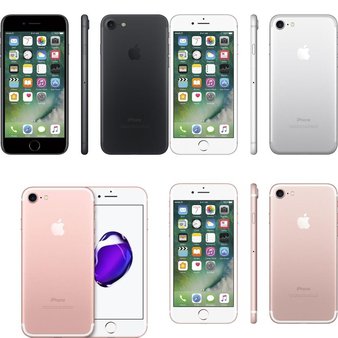 5 Pcs – Apple iPhone 7 – Refurbished (GRADE C – Unlocked) – Models: MN9D2LL/A, MN9G2LL/A, 3C207LL/A, MN8P2LL/A