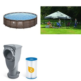 Pallet – 4 Pcs – Pools & Water Fun, Camping & Hiking – Customer Returns – Funsicle, Ozark Trail, Coleman