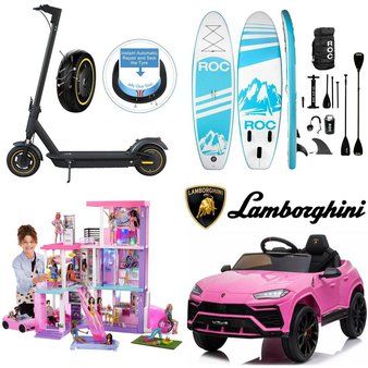 CLEARANCE! Pallet – 13 Pcs – Unsorted, Boats & Water Sports, Patio, Powered – Customer Returns – UHOMEPRO, Mattel, ROC Paddleboards, Efurden