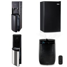 Pallet – 6 Pcs – Bar Refrigerators & Water Coolers, Humidifiers / De-Humidifiers, Refrigerators – Customer Returns – Primo, HoMedics, Igloo