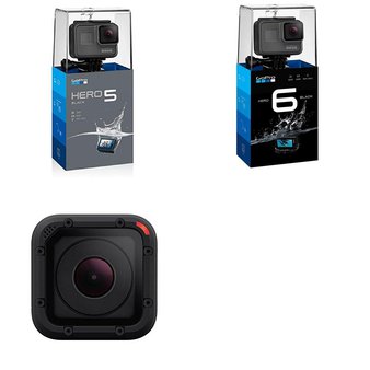 5 Pcs – GoPro Camcorders – Refurbished (GRADE B) – Models: CHDHX-501, CHDHS-102, CHDHX-601