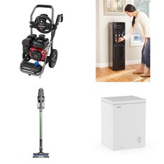 CLEARANCE! 3 Pallets - 26 Pcs - Pressure Washers, Storage & Organization, Bar Refrigerators & Water Coolers, Patio & Outdoor Lighting / Decor - Customer Returns - Black Max, Keter, Galanz, HISENSE