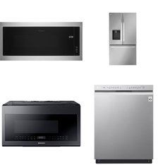 4 Pcs - Microwaves, Ovens / Ranges - New - LG, WHIRLPOOL, Samsung