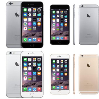 16 Pcs – Refurbished Apple iPhone 6 (GRADE A – Unlocked – Original Box) – Models: MGCX2LL/A, MG5W2LL/A, MGCK2LL/A, MG5X2LL/A – Smartphones