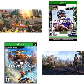 173 Pcs – Microsoft Video Games – New – The LEGO Movie Videogame (Xbox One), Madden NFL 21 (Xbox One), Immortals Fenyx Rising (Xbox One/Series X), The Elder Scrolls Online: Morrowind (Xbox One)