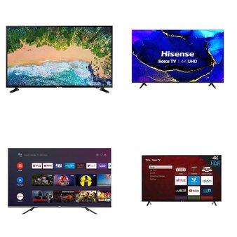 Truckload – 20 Pallets – 177 Pcs – TVs – Tested Not Working (Cracked Display) – HISENSE, Samsung, LG, TCL