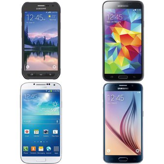 14 Pcs – Samsung Mobile & Smartphones – Refurbished (GRADE A – Activated) – Models: SGH-M919 – White Frost – T-Mobile, SM-G900A – Charcoal – AT&T, G890A-BLK, S906L