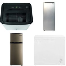 6 Pallets - 53 Pcs - Bar Refrigerators & Water Coolers, Freezers, Refrigerators, Humidifiers / De-Humidifiers - Customer Returns - HISENSE, Primo, Primo Water, Igloo