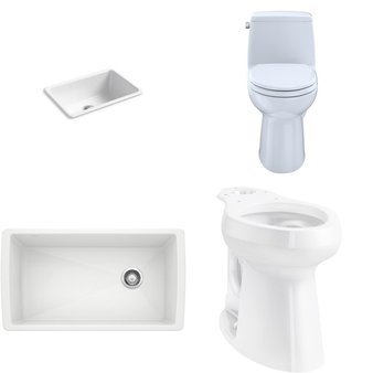 Pallet – 10 Pcs – Hardware, Kitchen & Bath Fixtures – Customer Returns – Kohler, Toto, Blanco