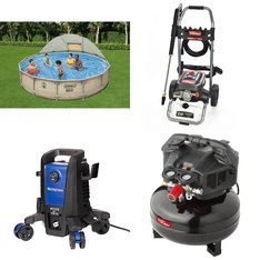 Pallet - 10 Pcs - Pressure Washers, Pools & Water Fun, Power Tools, Leaf Blowers & Vaccums - Customer Returns - Hyper Tough, Coleman, WESTINGHOUSE, HyperTough