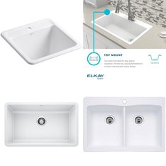 Pallet - 9 Pcs - Hardware, Kitchen & Bath Fixtures - Customer Returns - Kohler, Blanco, Signature Hardware, ELKAY