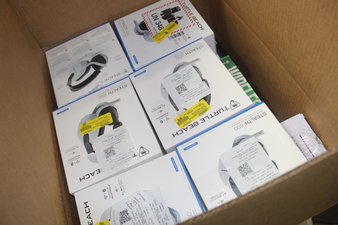 1 Parcel Box – 27 Pcs – Audio Headsets – OPEN BOX UNTESTED RETURNS – Walmart