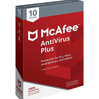 48 Pcs – Mcafee Antivirus 2018 10-device Avoid risky websites – New – Retail Ready