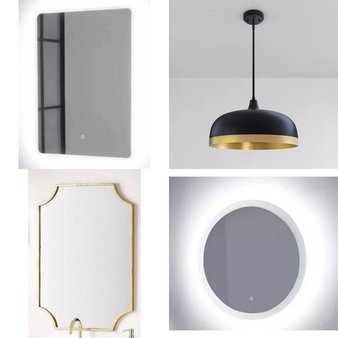 Pallet – 21 Pcs – Hardware, Unsorted, Lighting & Light Fixtures, Decor – Open Box Like New – Signature Hardware, Miseno