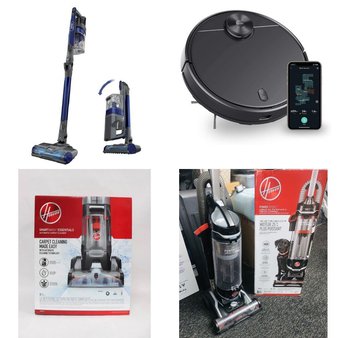 Pallet – 12 Pcs – Vacuums, Video – Customer Returns – Hoover, Hart, Wyze, Garmin