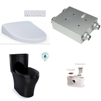 Pallet – 11 Pcs – Kitchen & Bath Fixtures, Hardware, Bath, Fans – Customer Returns – Kohler, Toto, Panasonic, Better Bevel