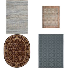 Pallet - 37 Pcs - Decor, Rugs & Mats, Curtains & Window Coverings, Kitchen & Dining - Mixed Conditions - Riviera Home, Safavieh, Unmanifested Home, Window, and Rugs, Asstd National Brand