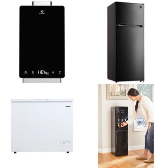 6 Pallets – 86 Pcs – Humidifiers / De-Humidifiers, Bar Refrigerators & Water Coolers, Heaters, Refrigerators – Customer Returns – Honeywell, LEVOIT, Primo Water, Primo