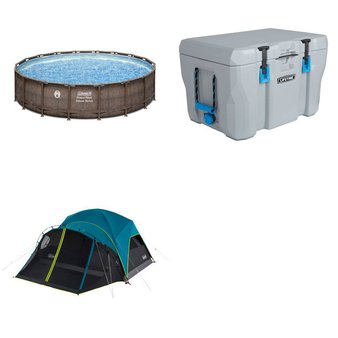 Pallet – 4 Pcs – Camping & Hiking, Pools & Water Fun – Customer Returns – Coleman, Lifetime