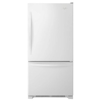 Pallet – 1 Pcs – Whirlpool WRB322DMBW 21.9 Cu. Ft. White Bottom Freezer Refrigerator – Energy Star – New Damaged Box (Scratch & Dent)