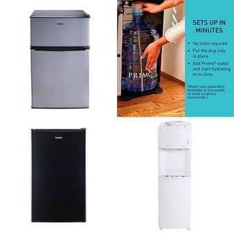 CLEARANCE! Pallet – 7 Pcs – Bar Refrigerators & Water Coolers, Refrigerators – Customer Returns – Galanz, Great Value, Primo